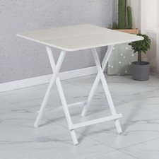 White Square Foldable Wooden