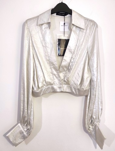 Metallic silver low neck - low,