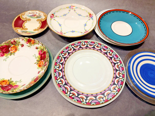 Vintage replacement saucers - replacement,