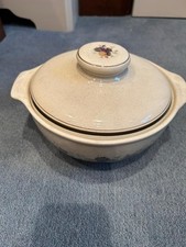 Royal Doulton Harvest Garland Lambethware Serving Bowl with Lid Excellent Cond