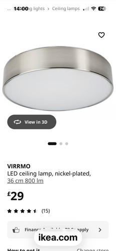 Ikea virrmo led ceiling - ikea, light