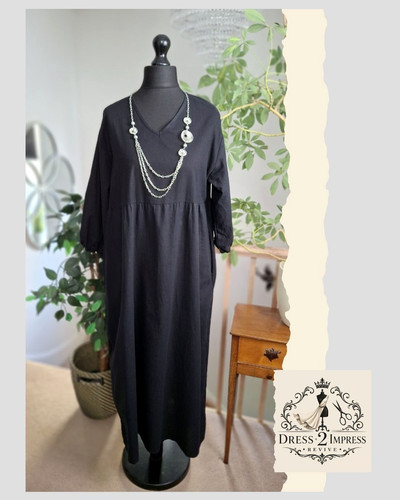 Womens long black maxi dress - long,