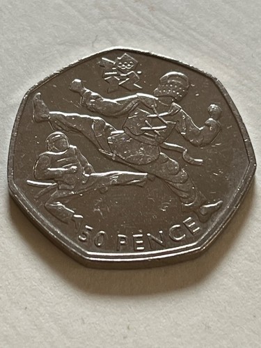 Olympic 50p coin taekwondo - olympic,