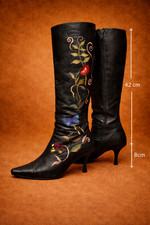 Vintage Leather Knee Boots AU