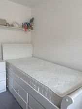 Bed Frame and Two Mattresses Three Draws for Storage Underneath