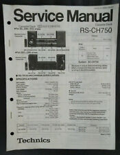 TECHNICS RS-CH750 Service Manual Stereo Cassette Deck RS-TR165 AR300 AD9211383C8