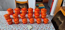 0.4L Le Creuset Storage Jars with Lids  Volcanic Orange UNUSED ONLY DISPLAY