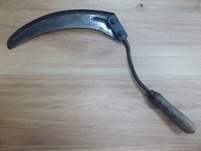 Antique burgon ball - ball", scythe