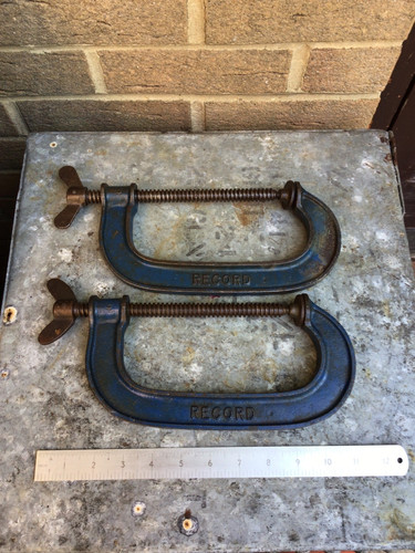 Record clamps pair - g, 6"