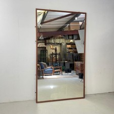 HUGE VINTAGE VICTORIAN PLATE GLASS OUTFITTERS DRAPERS MIRROR #4656