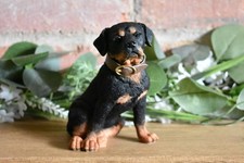 Barkers Rottweiler Ornament Rusty 90291 Handpainted Gift Shelf Sitter Figure K