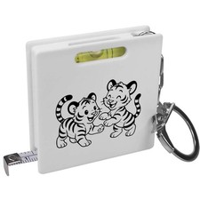 'Playful Tiger Cubs' Keyring