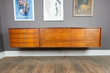 Vintage Retro Archie Shine Rosewood Wall Mounted Dorrington Sideboard