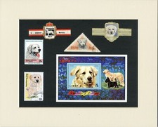 KUVASZ ORIGINAL OLD DOG COLLECTABLE STAMPS AND BANDS READY MOUNTED