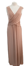 COAST-Blush dress stretch cross over soft stretchy  14 PARTY