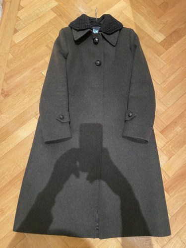 Prada luxury wool coat olive