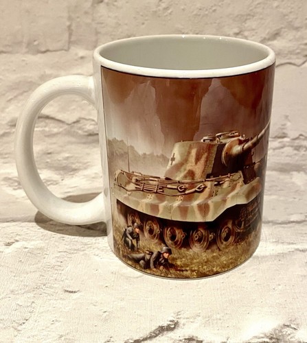 Ww2 german king tiger tank - german, mug