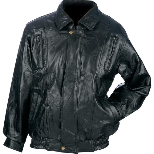 Mens medium leather - leather, jacket