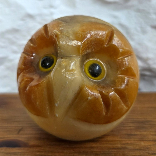 Vtg italian alabaster owl - vtg,