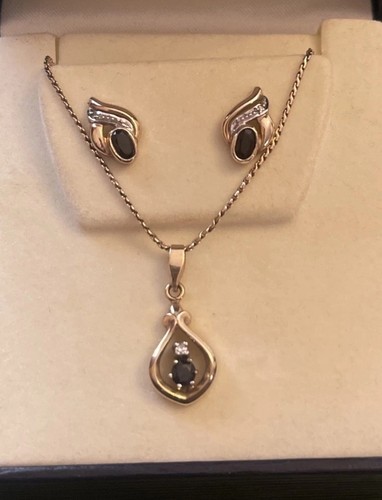 9ct diamond and - , sapphire