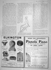 Original Old Antique Print