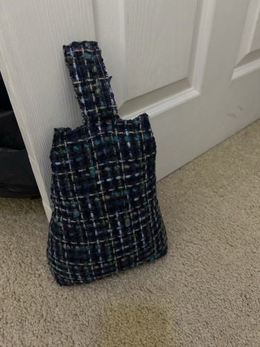 Handmade fabric doorstop with - handmade,