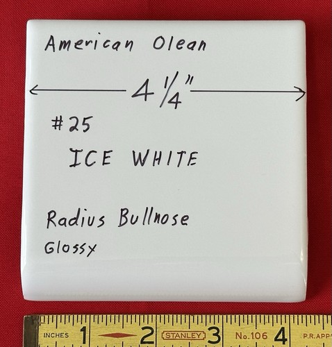Ice white gloss radius - pc., white: