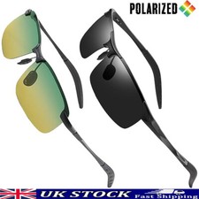 Polarised Sunglasses,Sports Sunglasses Anti Glare Night Driving Glasses UV400 UK