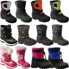 ** KIDS FUR SNOW MOON MUCKER WATERPROOF WELLINGTONS BOYS BOOTS THERMAL BOYS GIRL