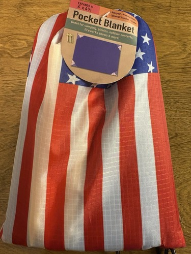 American flag pocket blanket - american,