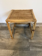 Vintage Bamboo & Rattan Table