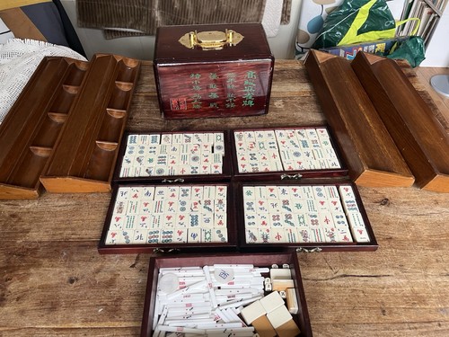 Vintage chinese mahjong - chinese,