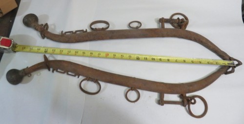 Antique horse hames pair - hames, of