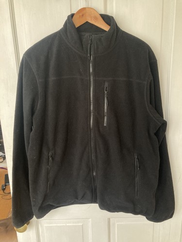 Black fleece full zip - m&s,