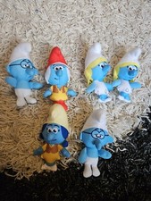 6 Smurf toys from McDonald's