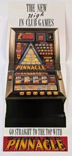 JPM Pub Fruit Machine Pinnacle Original Vintage Open Out Flyer