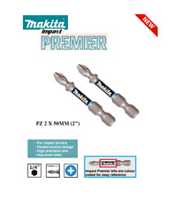 Makita IMPACT PREMIER Screwdriving Insert Bits Pozidrive style PZ2 X 50MM (2") 