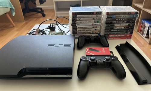 Sony playstation slim black - playstation,