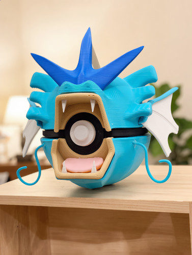 Gyarados pokeball printed - gyarados,