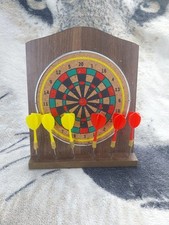 Professor Puzzle Tabletop Wooden & Cork Dartboard With 6 3½" Darts