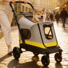 Foldable Dog Stroller Loads Up