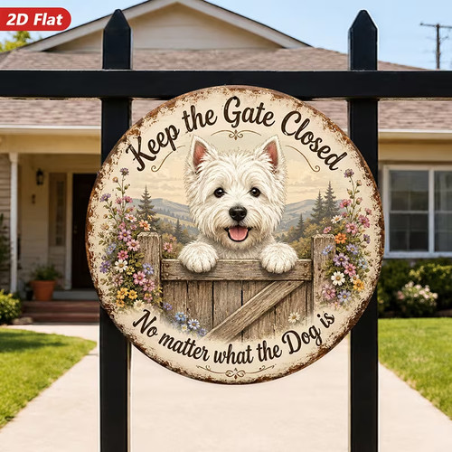 Westie dog hanging - westie,