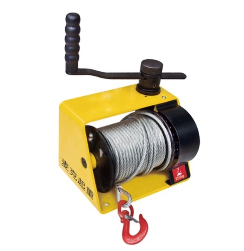 Turbine worm gear - gear, hand-crank
