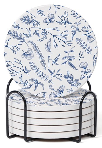 Set floral blue - floral, and