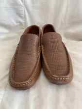BATA Men`s Brown Leather Moccasins Slip On Shoes Size UK 6 ( 39 )