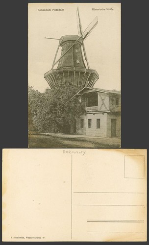 Germany old poscard - poscard, sanssouci
