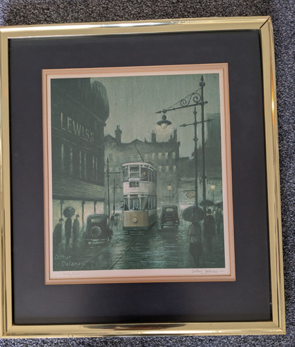 Manchester tram 1930 s - tram, in