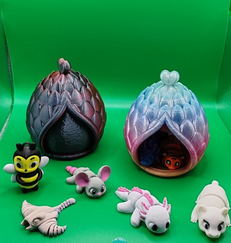 Printed dragon twist egg - printed,