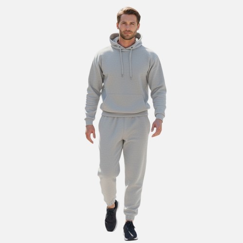 Mens grey tracksuit set fleece - mens,