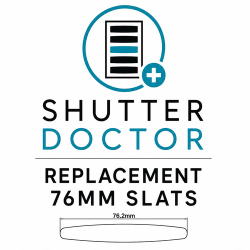 76mm replacement shutter slats - 76mm,